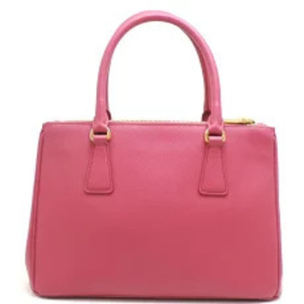 Prada Galleria Saffiano Leather Strap Handbag Pink